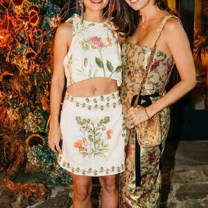 Agua by Agua Bendita Luna linen Mini Skirt